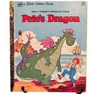 VTG 1980, 3rd Disney's Pete's Dragon, Little Golden Book, Excellent Condition